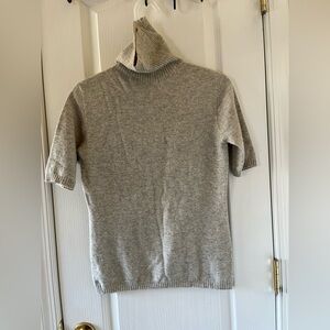 Escada Light Gray Turtleneck Sweater